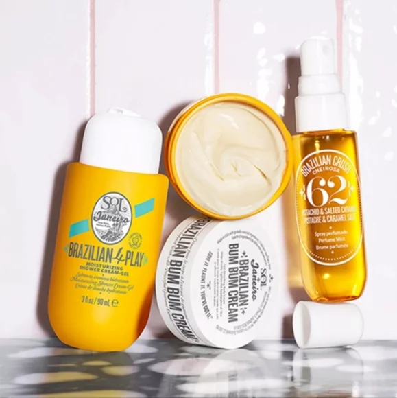 4-Piece Sol de Janeiro Brazilian Bum Bum Jet Set, New - Picture 5 of 5